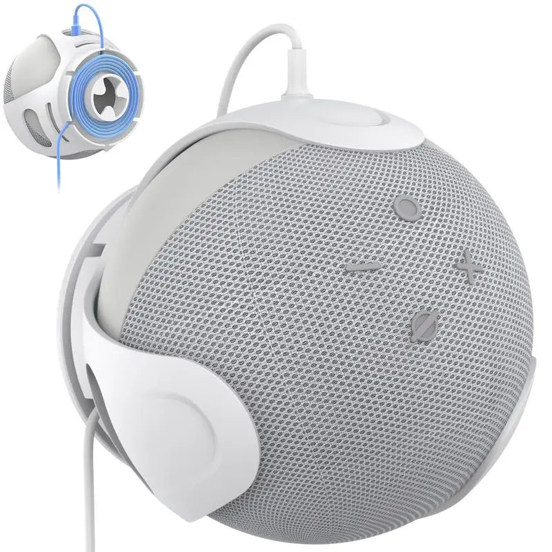 Wall Mount Holder For AmazonEcho Dot 5/4 Sound Box Case Holder For Echo Dot 4 5 Wall Mount Stand For Space-Saving