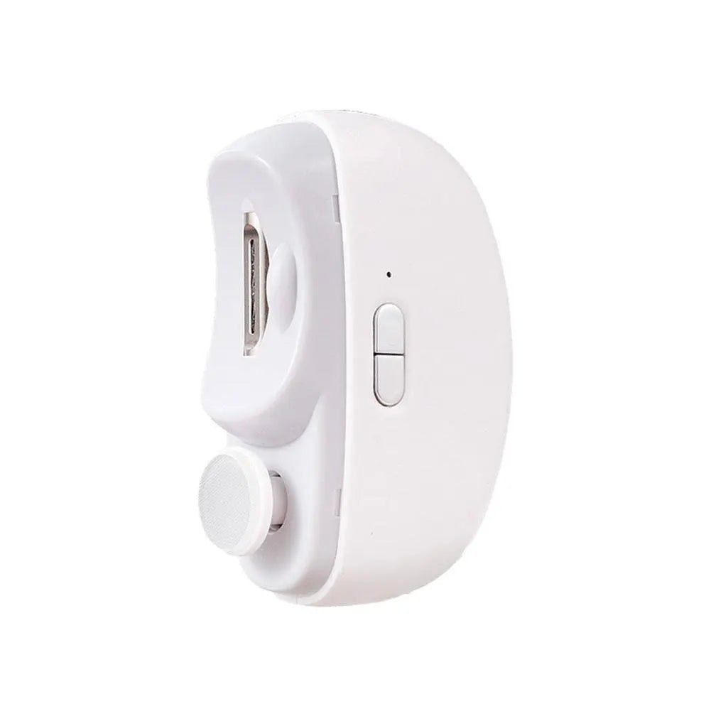 2In1 Electric Nail Tool,USB Charging Nail Clipper Polisher,Adult Kids Fingernail Toe Scissors,Rechargeable Nail Cutter