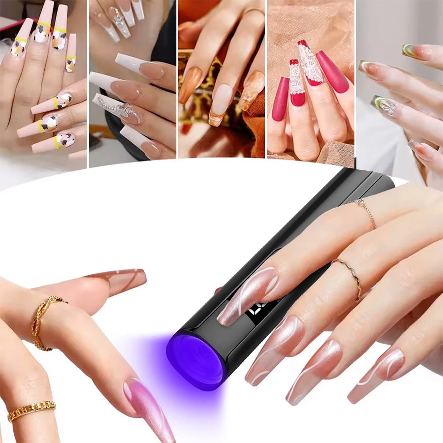 Professional Nail UV LED Lamp Desk With Display Rechargeable Portable Mini Nail Dryer Stand UV Lamp for Nails Art Removable