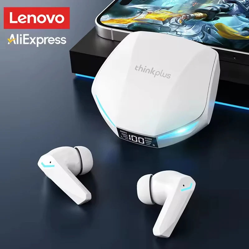 Lenovo XT53 Bluetooth V5.4 Earphones LED Power Display Gaming Headphones Waterproof Anti-sweat Upgraded Wireless Earbud 2026 New