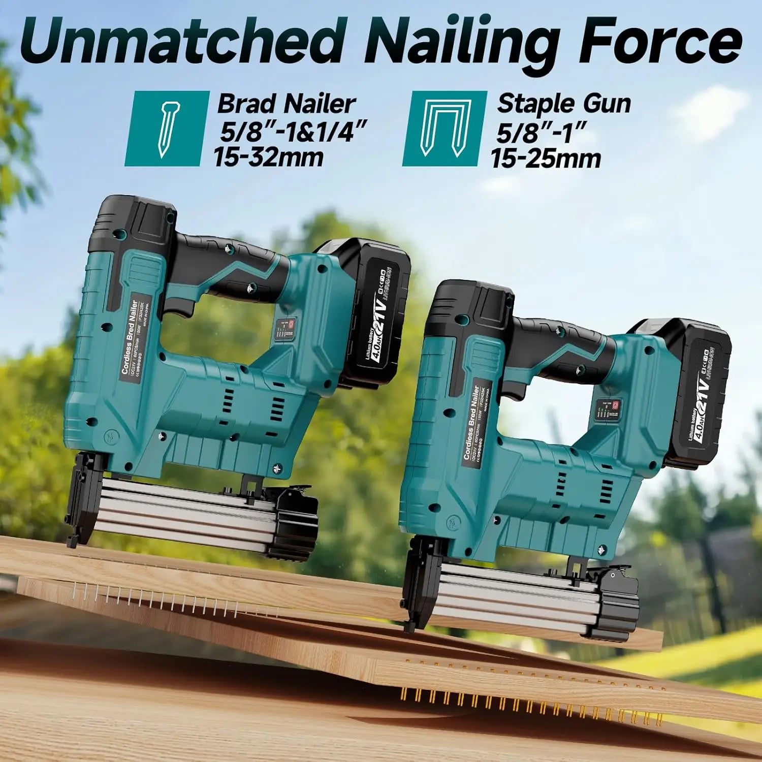 18V Electric Nailer Stapler Gun for 18V Makita Battery Woodworking Cordless Electric Impact Nail Gun DIY Tools (no battery)