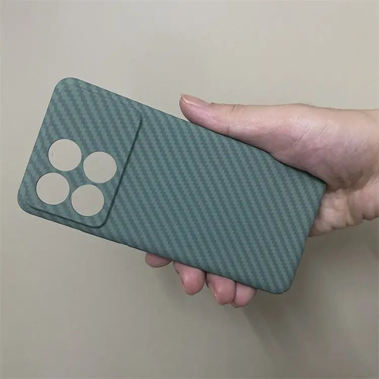 Carbon Fiber Hard Back Cover, Shockproof Case, Xiaomi 14, 13T, 13, 12T, 12, 11, 10, Poco X6, F5 Pro
