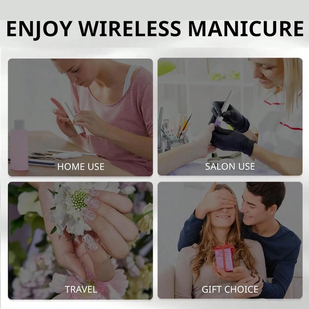 Convenient Handheld Mini UV Light Cure Nails Lamp for Gel Nails LED Nail Lamp for Gel Polish Manicure Nail Dryer for Fast Curing