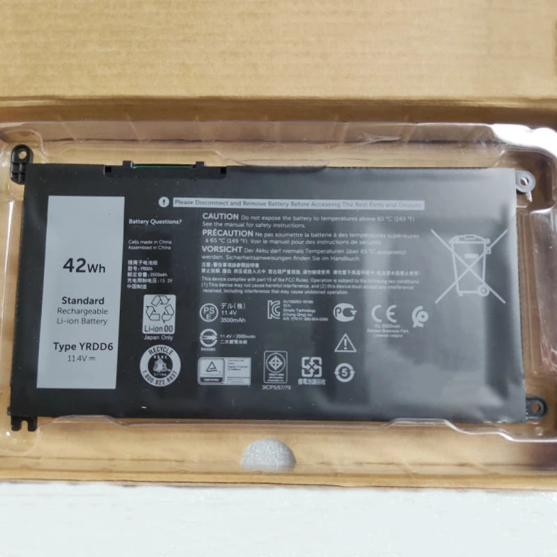 New YRDD6 Battery For Dell Vostro 3400 3401 3405 3500 3501 3490 3491 3580 3583 3584 3585 3590 3591 5481 5488 5490 5491 5493 5498