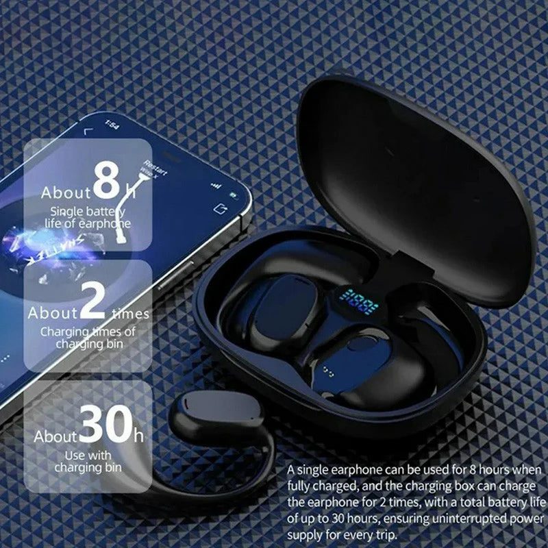 Lenovo TWS Bone Conduction Earphones HiFi 9D Stereo Wireless Sports Earbuds Bluetooth 5.3 Touch Control Noise Cancel Waterproof