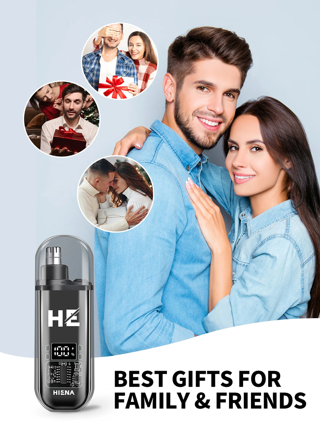 Electric Nose Hair Trimmer Clipper Rechargeable Multi-kinetic Shaving Unisex Automatic Washable Personal Care Appliances