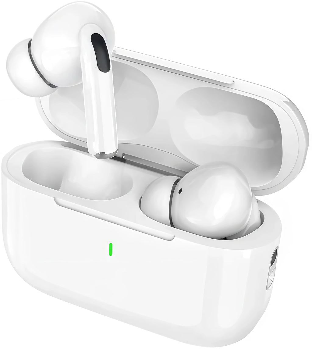 TWS Wireless Bluetooth Earbuds, In-Ear Noise Cancelling Headphones with Charging Case, 3-4H Single Playtime, 8-10H Total Battery