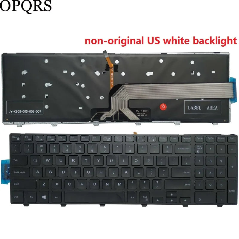 Laptop Keyboard FOR Dell Inspiron 15 3000 3541 3542 3543 3546 3559 3551 3552 3558 3550 3567 3878 US/UK/Spanish