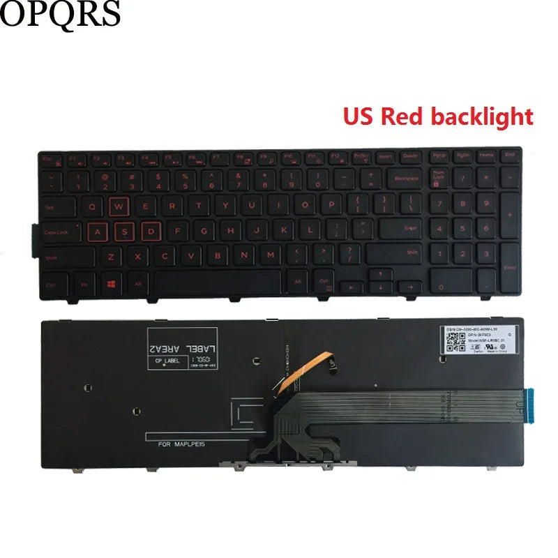 Laptop Keyboard FOR Dell Inspiron 15 3000 3541 3542 3543 3546 3559 3551 3552 3558 3550 3567 3878 US/UK/Spanish