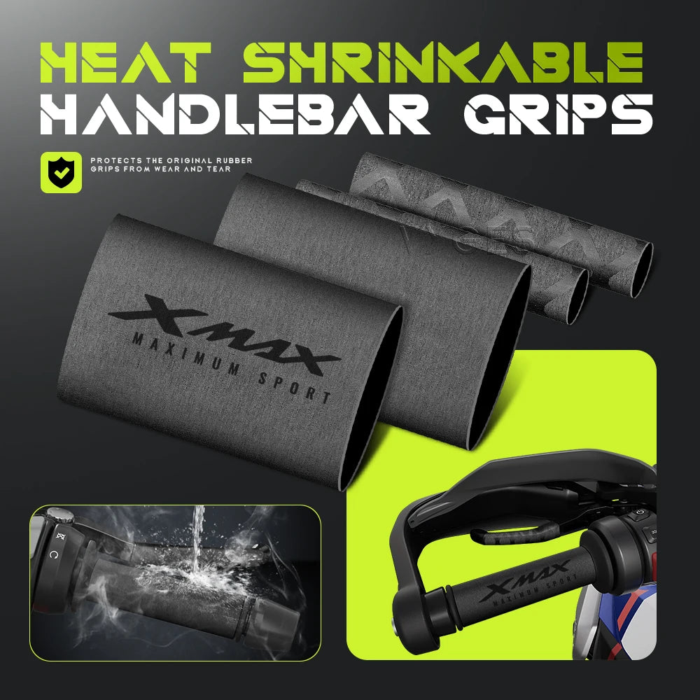 For Yamaha XMAX X-MAX 300 250 400 Tmax T-max 560 NMAX N-MAX Zuma Tricity BWS Shrinkable Handlebar Grips Clutch Brake Lever Cover