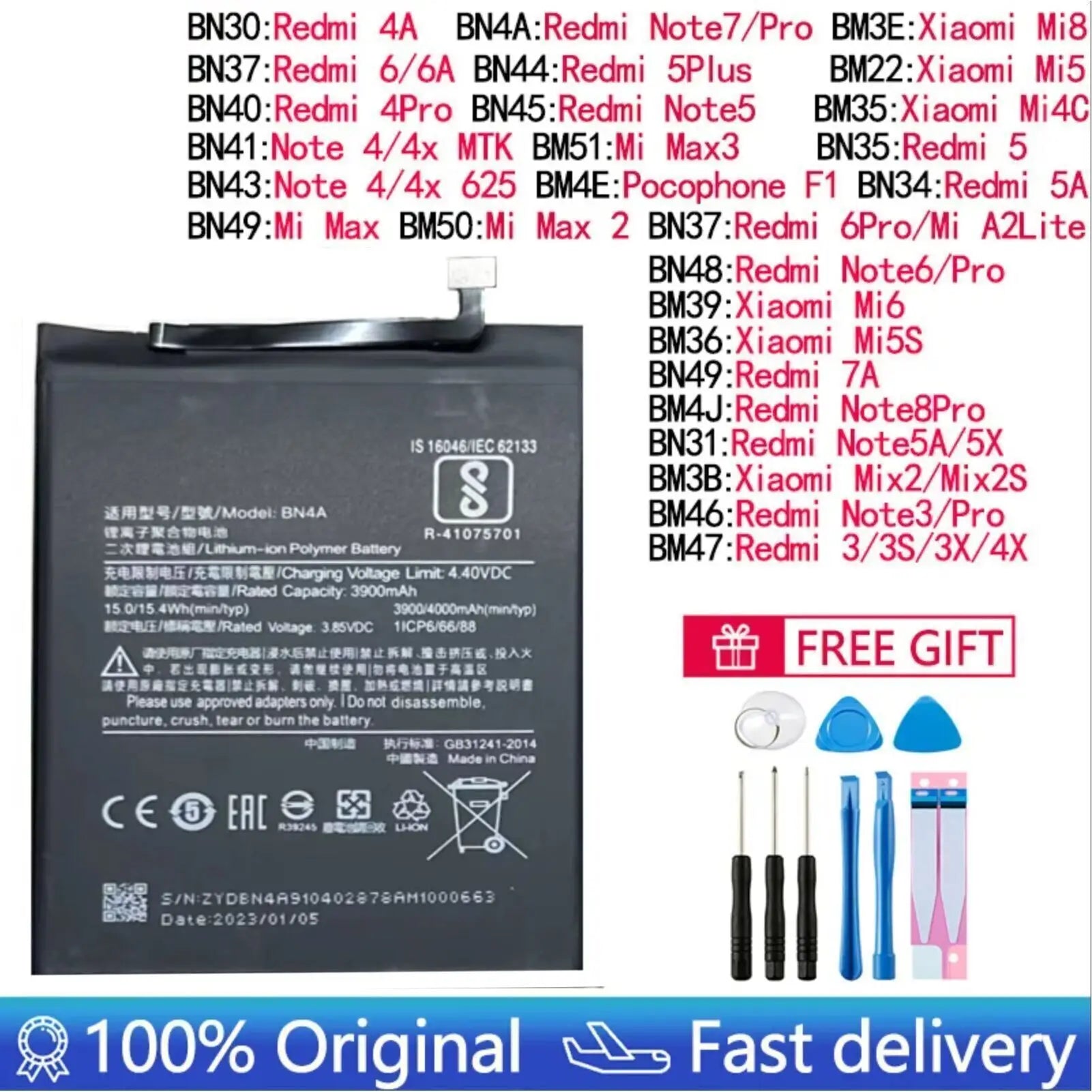 Xiaomi Mi Replacement Battery – Pro & Lite Models