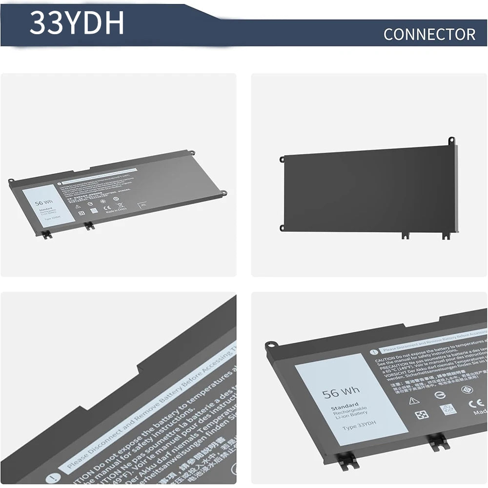 33YDH Battery for Dell Inspiron 17 7000 7778 7779 7773 7786 inspiron 15 7577 7586 Latitude 3380 3480 3490 3580 3588 3590 G3 3579