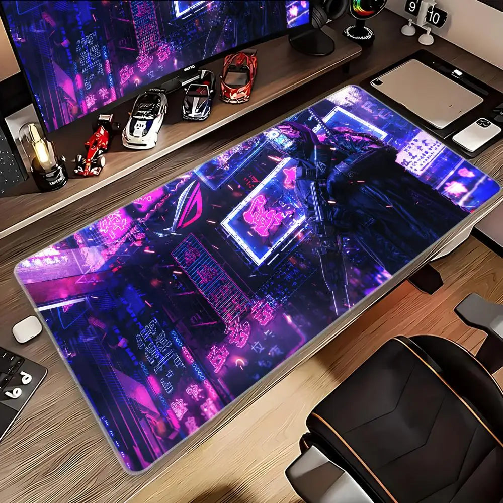 Asus Rog Mause Pad Anime Mouse Mats Gaming Computer Desk Mat Mouse Carpet Pc Accessories Gamer Mouse Pad Speed Rubber Mat