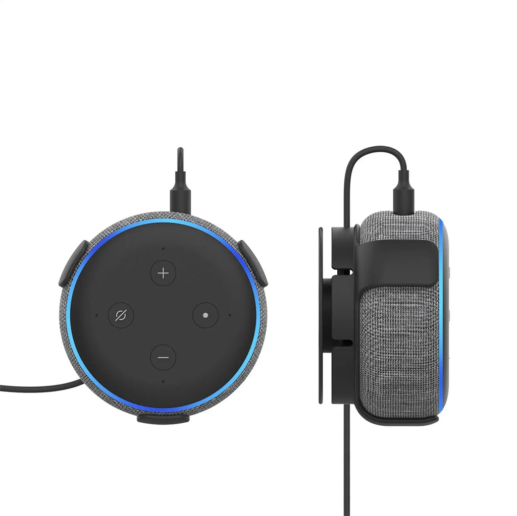Built In Cable Holder Echo Dot Wall Mount Holder With Smart Speaker Management Space-Saving Accessories For Dot 3rd Gen