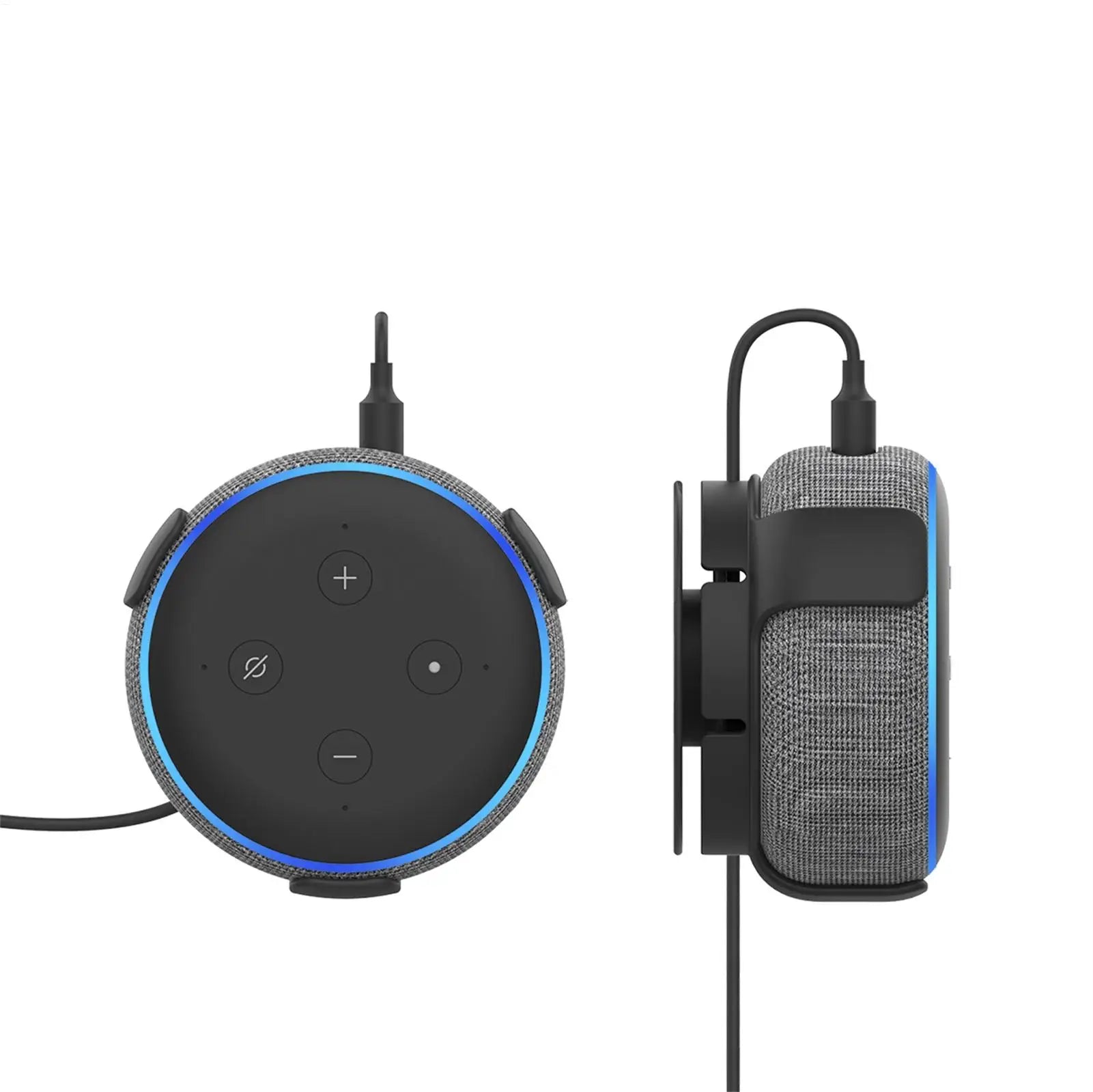 Built In Cable Holder Echo Dot Wall Mount Holder With Smart Speaker Management Space-Saving Accessories For Dot 3rd Gen