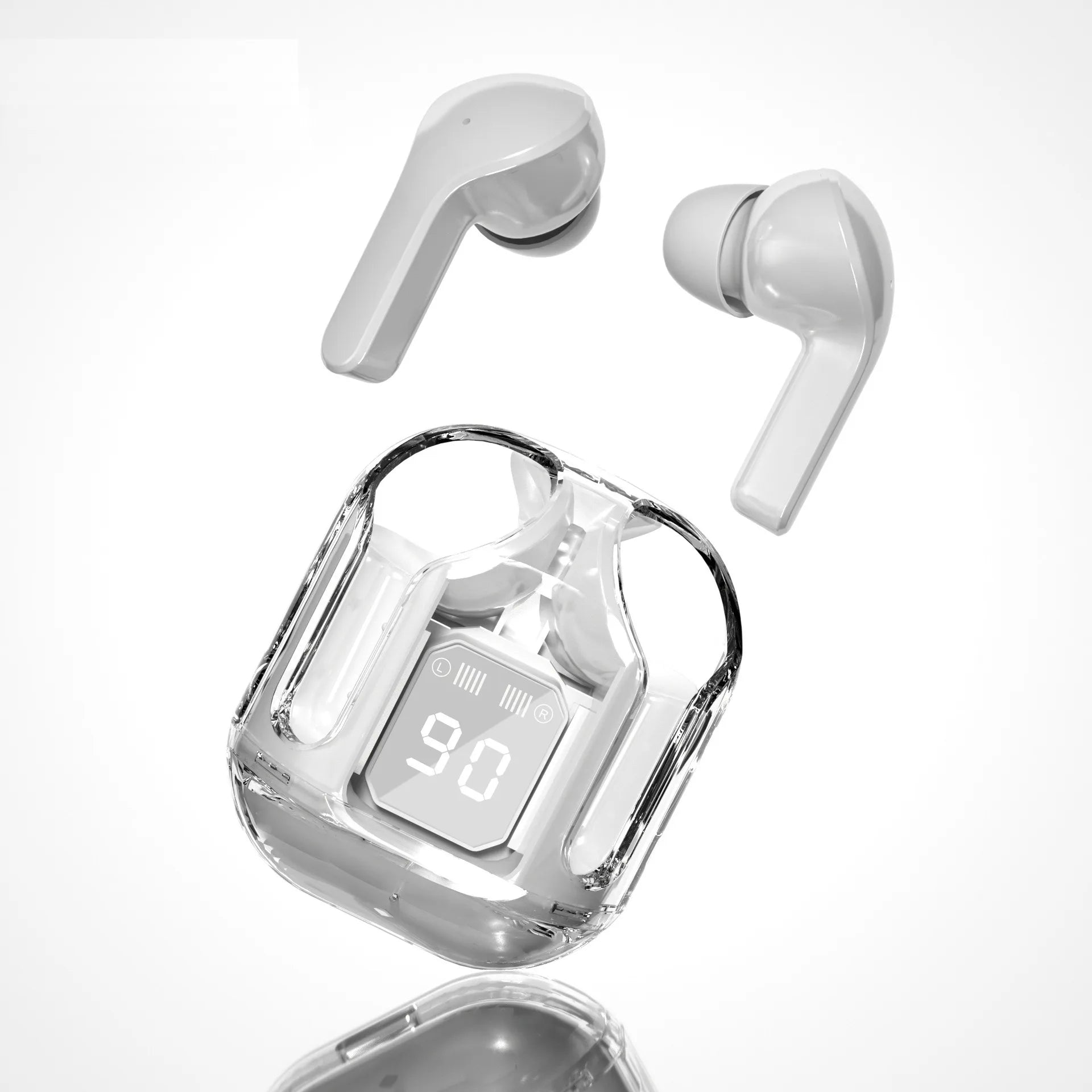 T6 TWS Earbuds Wireless Bluetooth 5.0 with LED Display Earphone ENC Sport Gaming Headsets Noise Reduction Mic Stereo Headphones