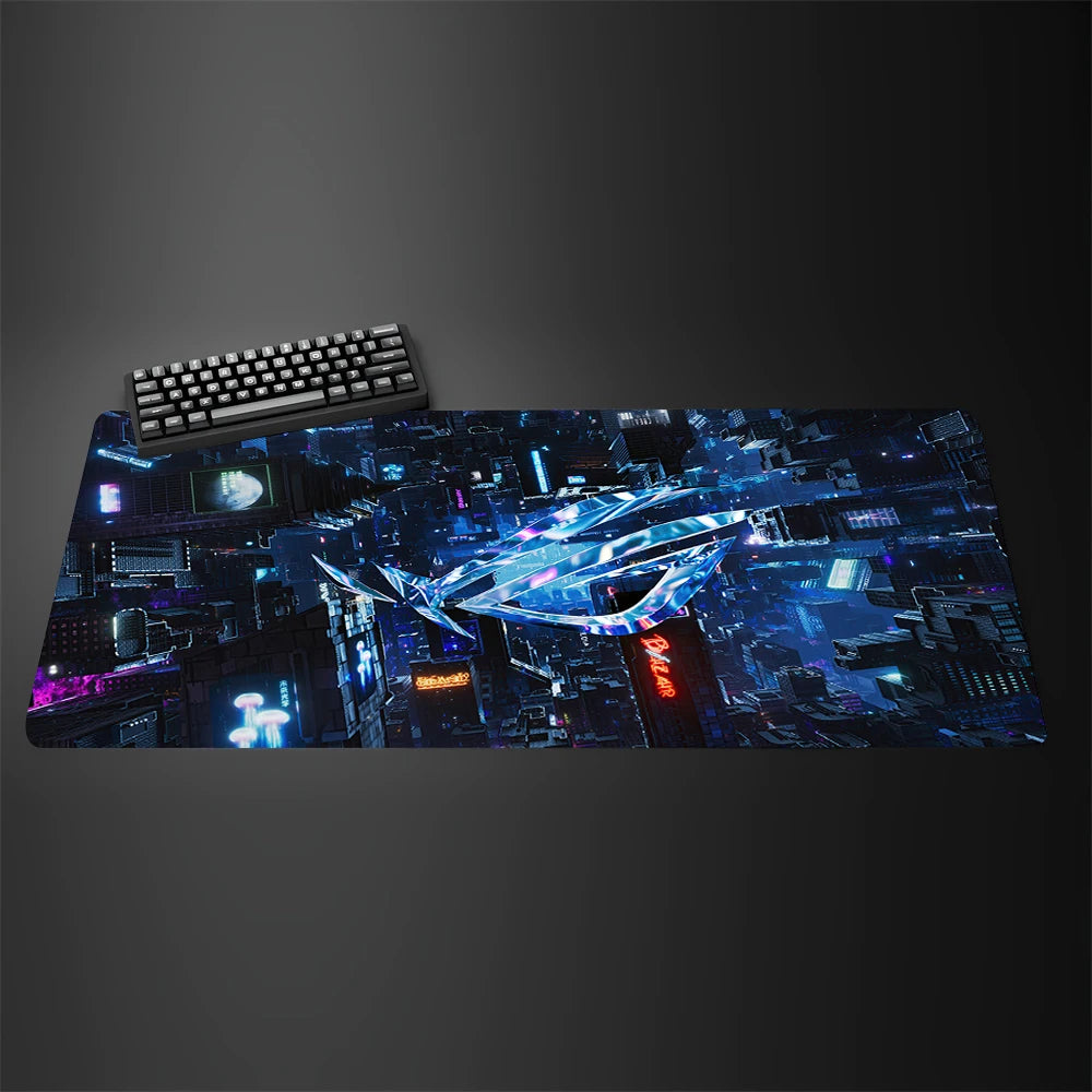 Asus Rog Mause Pad Anime Mouse Mats Gaming Computer Desk Mat Mouse Carpet Pc Accessories Gamer Mouse Pad Speed Rubber Mat