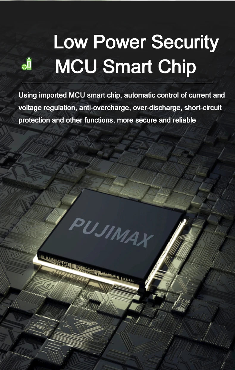 PUJIMAX 8 Slots Smart Battery Charger For 1.2V AA/AAA Ni-MH Rechargeable Batteries Independent Charging Battery Charger