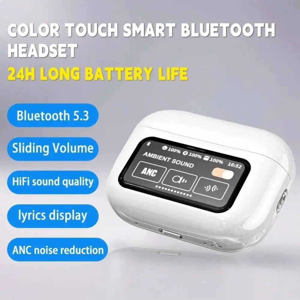 A9 PRO Tws Bluetooth Earbuds Transparent with LED Digital Display Wireless In-Ear Earphone for Xiaomi Huawei iPhone Headphone