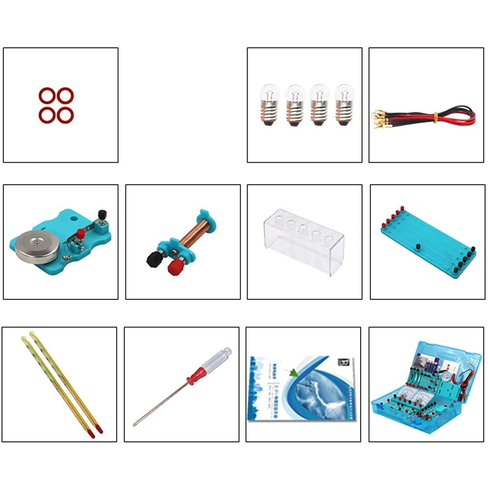 Hot sale Kids Electricity Circuit Learning Kit Physics Experiment Kit Basic Educational ABS Electricity Magnetism Learning Tool