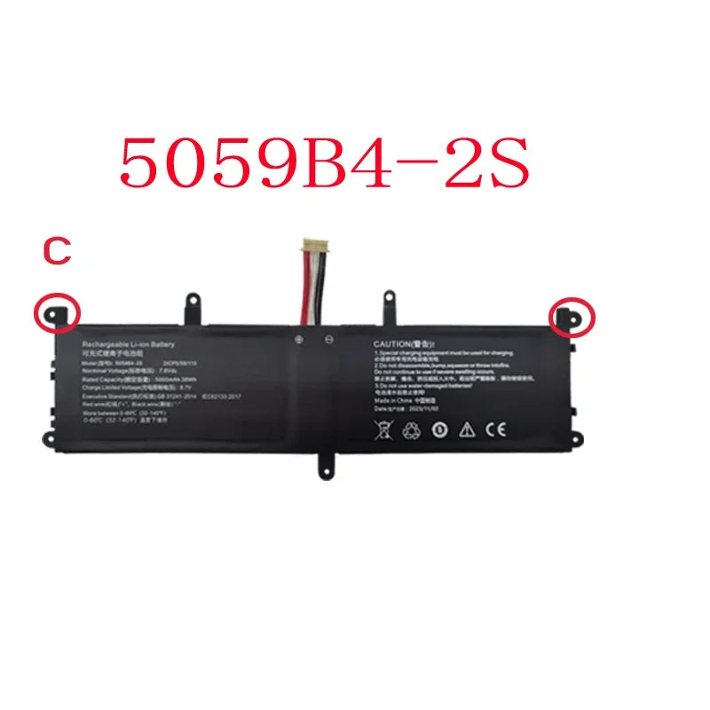 Battery For Chuwi For GemiBook 13 CWI528 5059B4-2S-1 5059B4-2S1P 5059B4-2S 7.6V 5000mAh 38Wh 10PIN 7Lines New