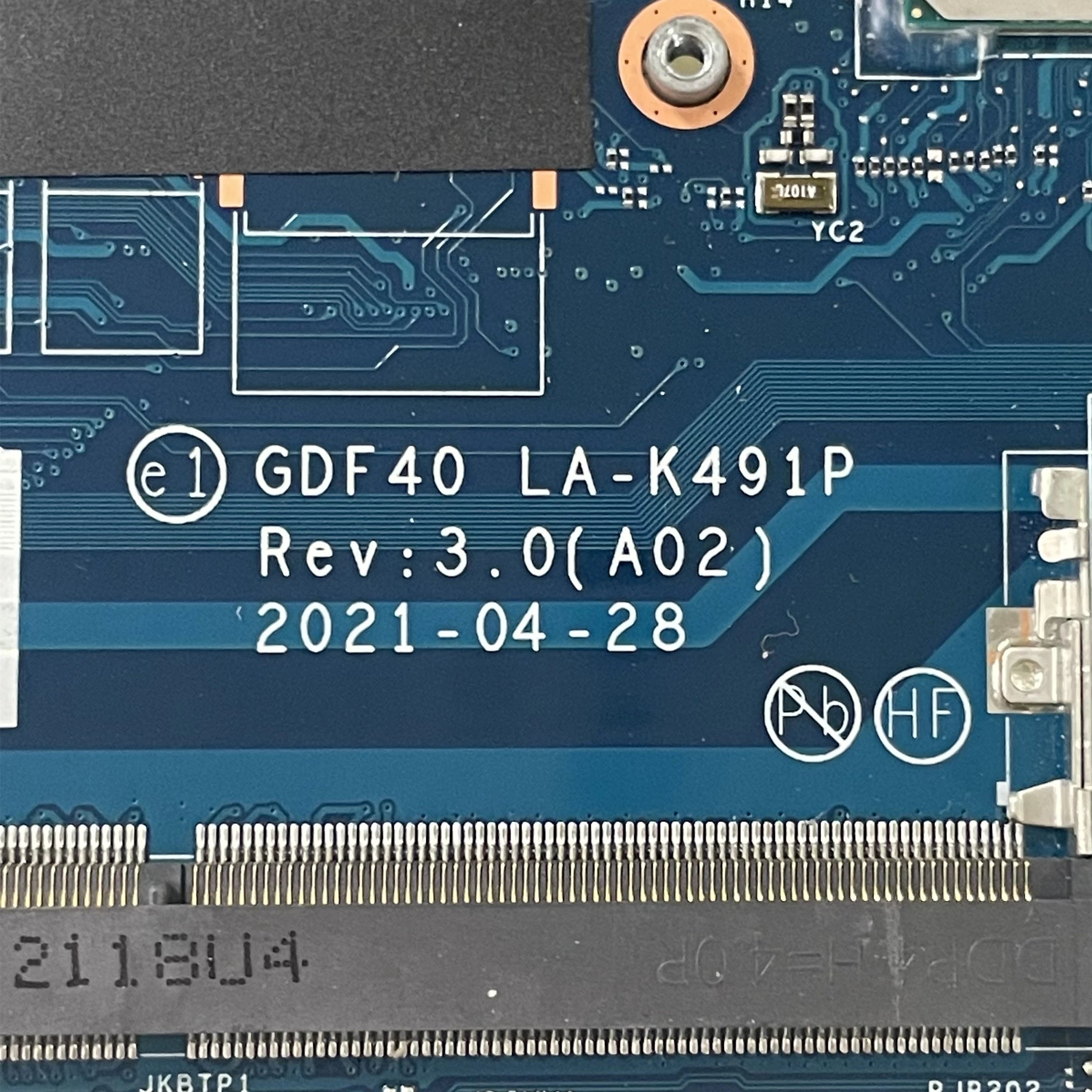 GDF40 LA-K491P CN-047J2X 014P1W 0HC01N For Dell Latitude 14 5420 Laptop Motherboard I3 I5 I7 11th Gen CPU UMA DDR4 100% OK