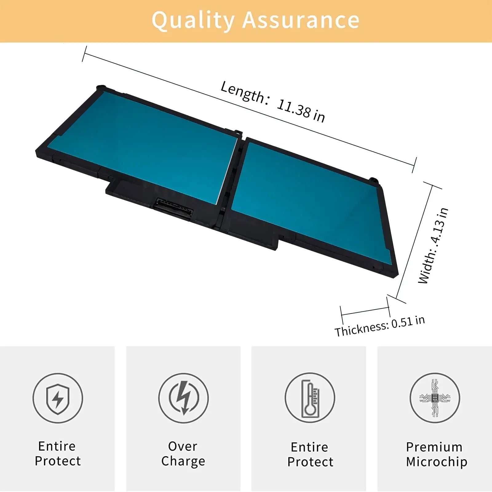 F3YGT Latitude 7480 Battery 7490 Battery 60WH for Dell Latitude 12 7000 7280 7290/13 7000 7380 7390 P29S002/14 7000 7480 7490