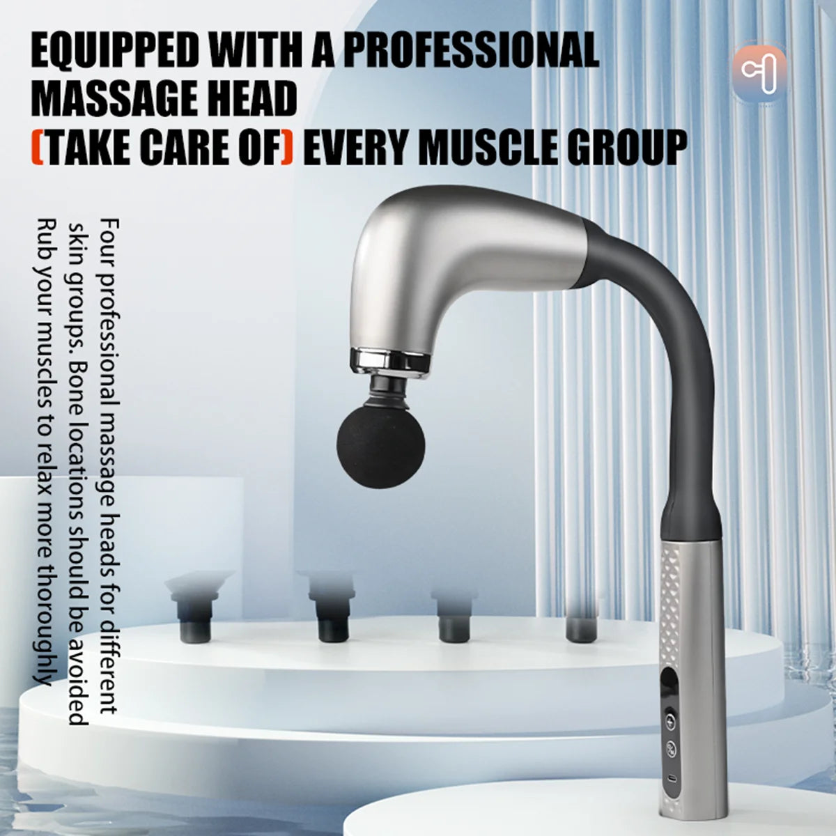 Electric Fascia Gun Massager Body Relaxation Trigger Point Massage Machine for Fitness Hammer Home Handheld Hammer