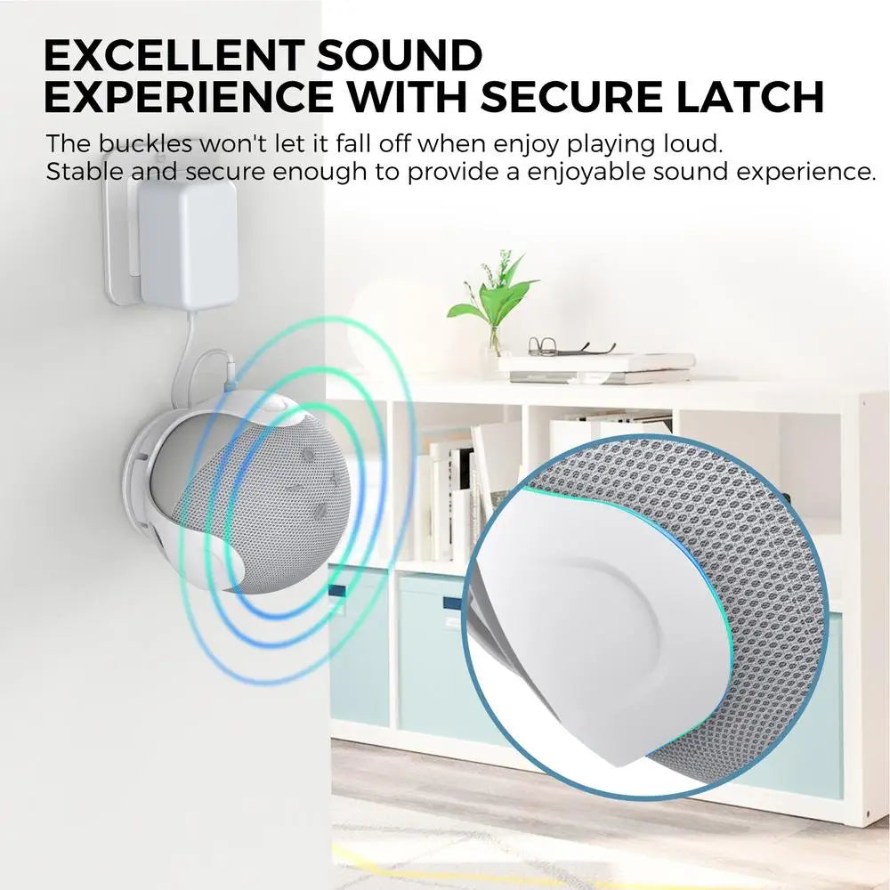 Wall Mount Holder For AmazonEcho Dot 5/4 Sound Box Case Holder For Echo Dot 4 5 Wall Mount Stand For Space-Saving