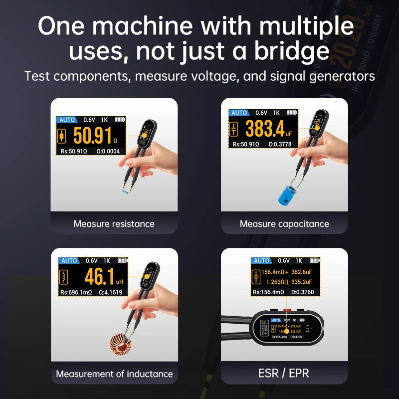 ALIENTEK LT1 Digital TweezersLCR Tester Resistance capacitance Diode Inductancem Circuit board maintenance and inspection