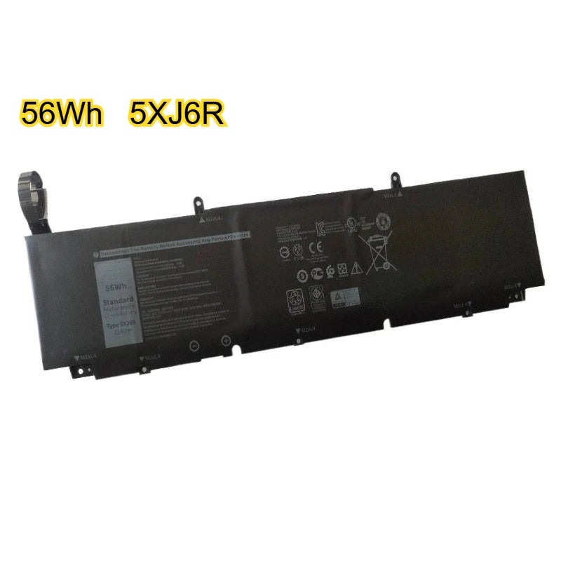 56Wh 5XJ6R 97Wh XG4K6 Laptop Battery for Dell XPS 17 9700 9710 Precision 5750 5760  Bateria 11.4V Replacement Battery