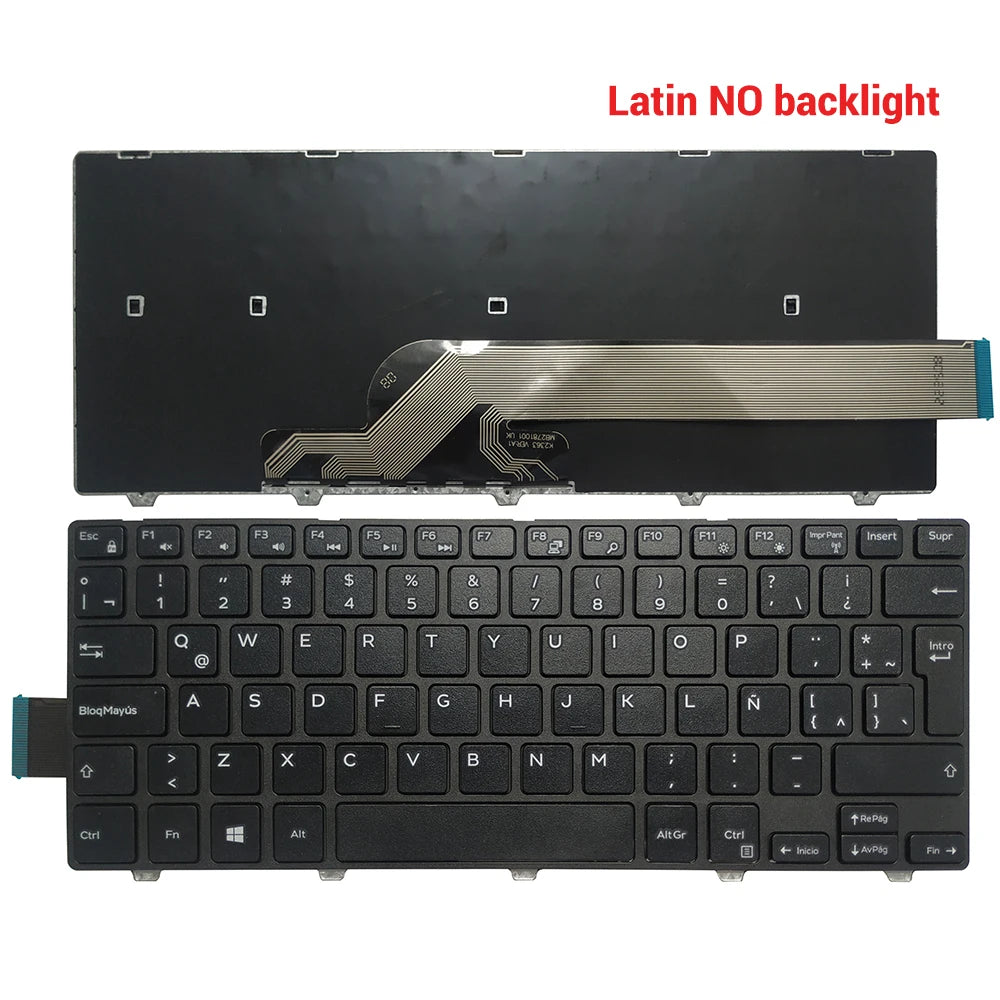 Laptop Keyboard FOR Dell Inspiron 15 3000 3541 3542 3543 3546 3559 3551 3552 3558 3550 3567 3878 US/UK/Spanish