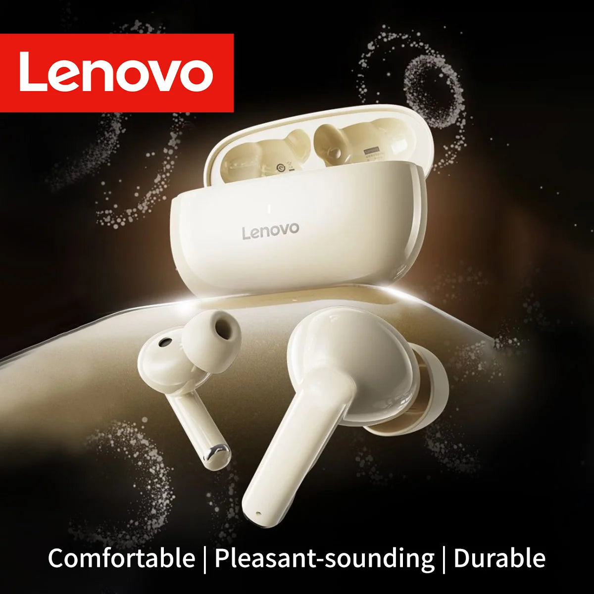 Lenovo In-Ear Tws Bt5.4 Wireless Earbuds with Mic Hd Call Hifi Music Low Latency Stereo Noise Cancelling Headphones Earphones