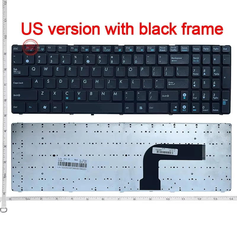 US Keyboard for ASUS K52 K52F K53 K54 K72 K73 A52 A53 A73 U50 N50 N51 N52 N53S N61 N70 N70S N73 G51 G53 G73 X53