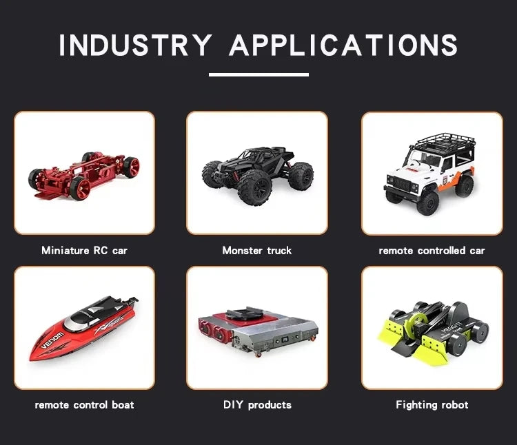 HotRC-Remote Control CT-10B 10-Channels, 2.4GHz Transmitter Controller for Climbing, Drifting Vehicle, RC Cars, Aircraft,