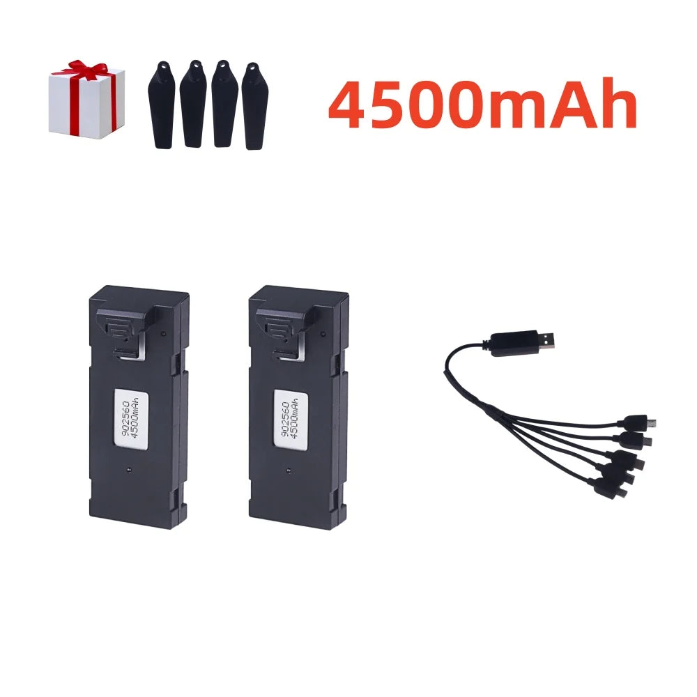 3.7V 4500Mah RC Drone Battery Accessory For E88 E88PRO Ls-E525 E525 PRO Mini Uav Drone Battery Special Rc Part 1/2/3/5/10Pcs