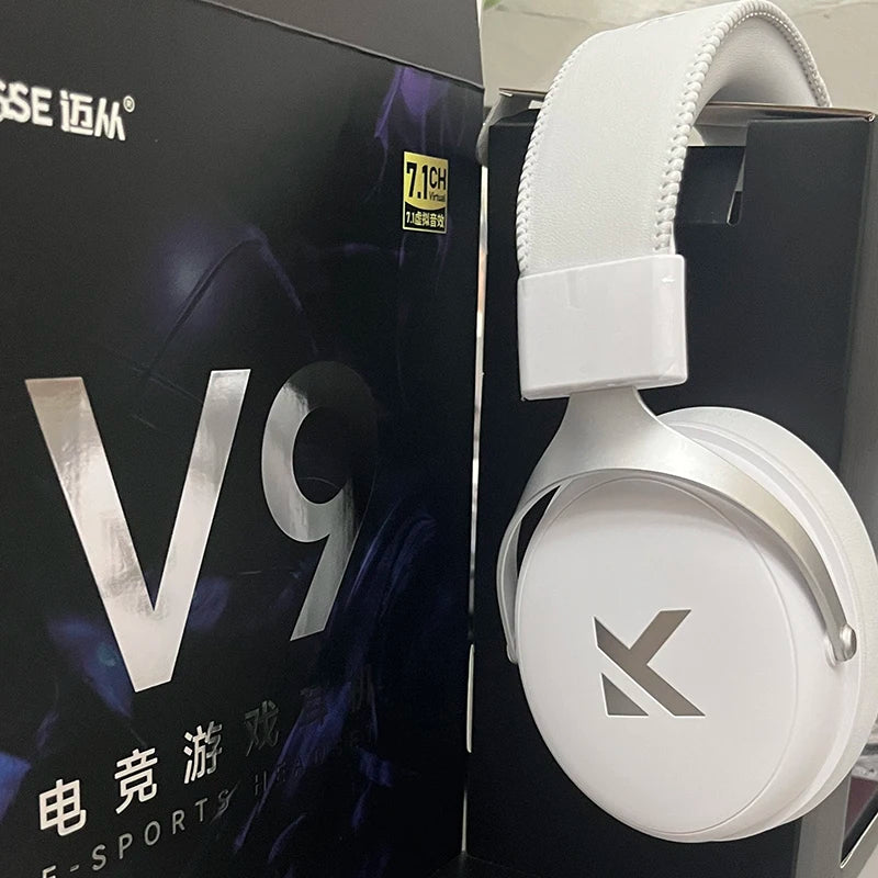 MCHOSE V9 pro Wireless Bluetooth Headset with Three Mode Microphone Noise Reduction Dynamic Sound Low Delay Office And Gaming