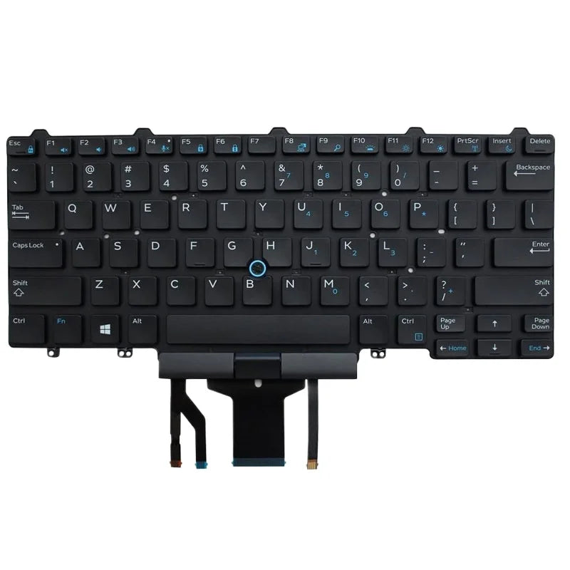 Replacement Keyboard Compatible for Dell Latitude E5450 E5470 E7450 E7470 E5480 E5490 with Pointer and Backlight