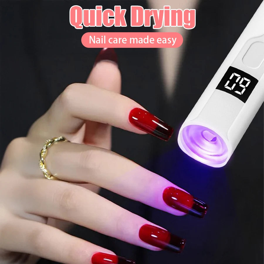 Professional Nail UV LED Lamp Desk With Display Rechargeable Portable Mini Nail Dryer Stand UV Lamp for Nails Art Removable