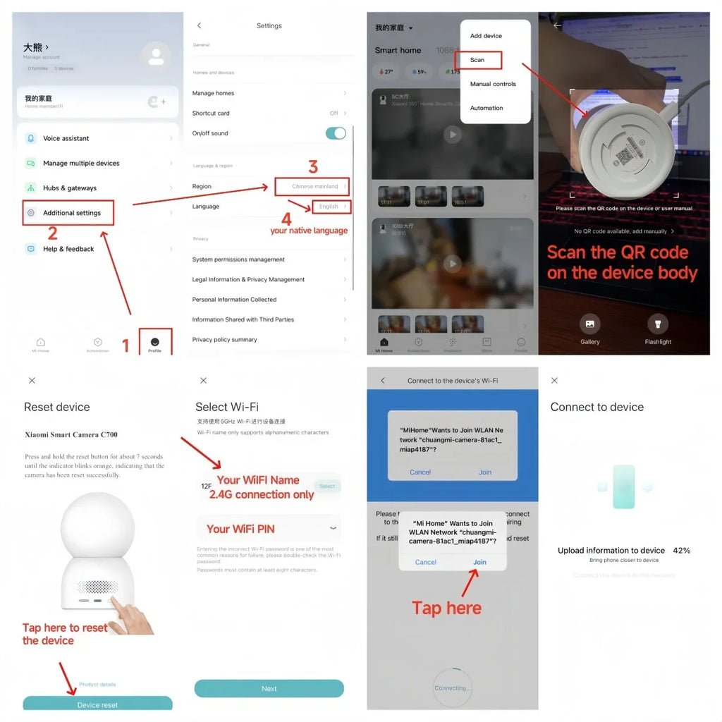 Xiaomi Smart Home 360° Security Camera Mi PTZ 2K Webcam 1296P 3 Megapixel AI Human Detection Night Vision Webcam Work With App