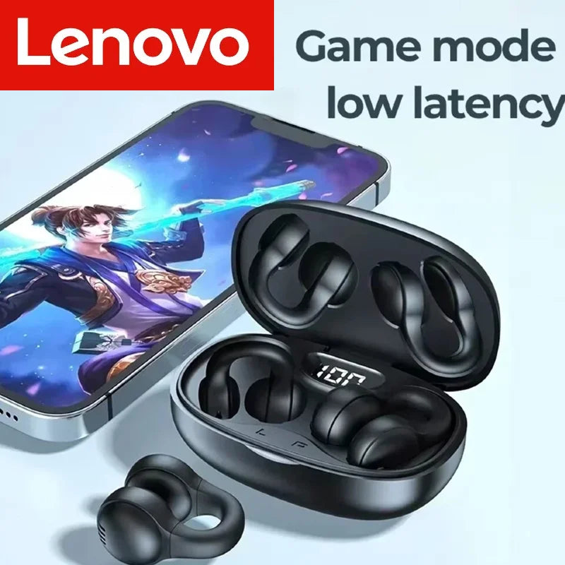 Lenovo TWS X58 5.3Wireless Bone Conduction Headphones Bluetooth Earphones Waterproof Sports Earbuds Earring Ear Hook Mic Headset