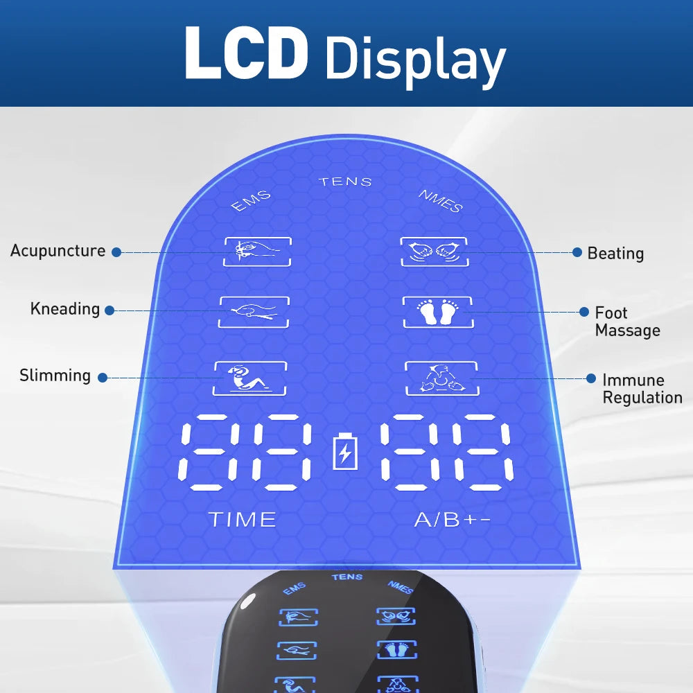 Physiotherapy Tens Muscle Stimulator Electric EMS Acupuncture Body Massage Digital Therapy Slimming Machine Electro Stimulator