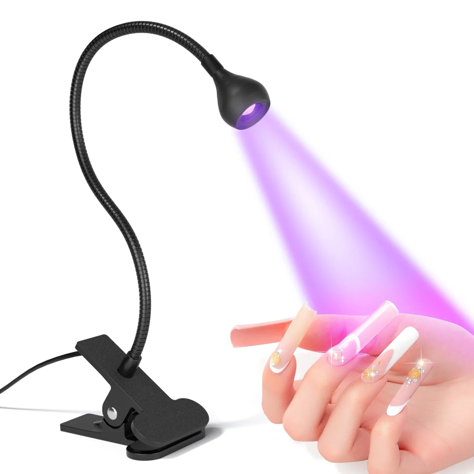 Professional Nail UV LED Lamp Desk With Display Rechargeable Portable Mini Nail Dryer Stand UV Lamp for Nails Art Removable