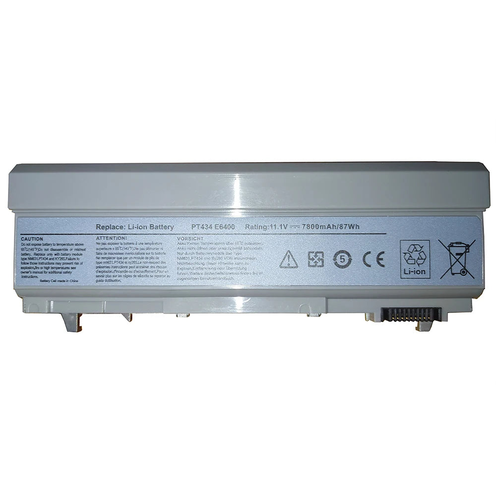 KY265 4M529 PT434 KY268 11.1V 7800mAh Laptop Battery For Dell Latitude E6400 E6410 E6500 E6510 ATG Precision M2400 M4400 M4500