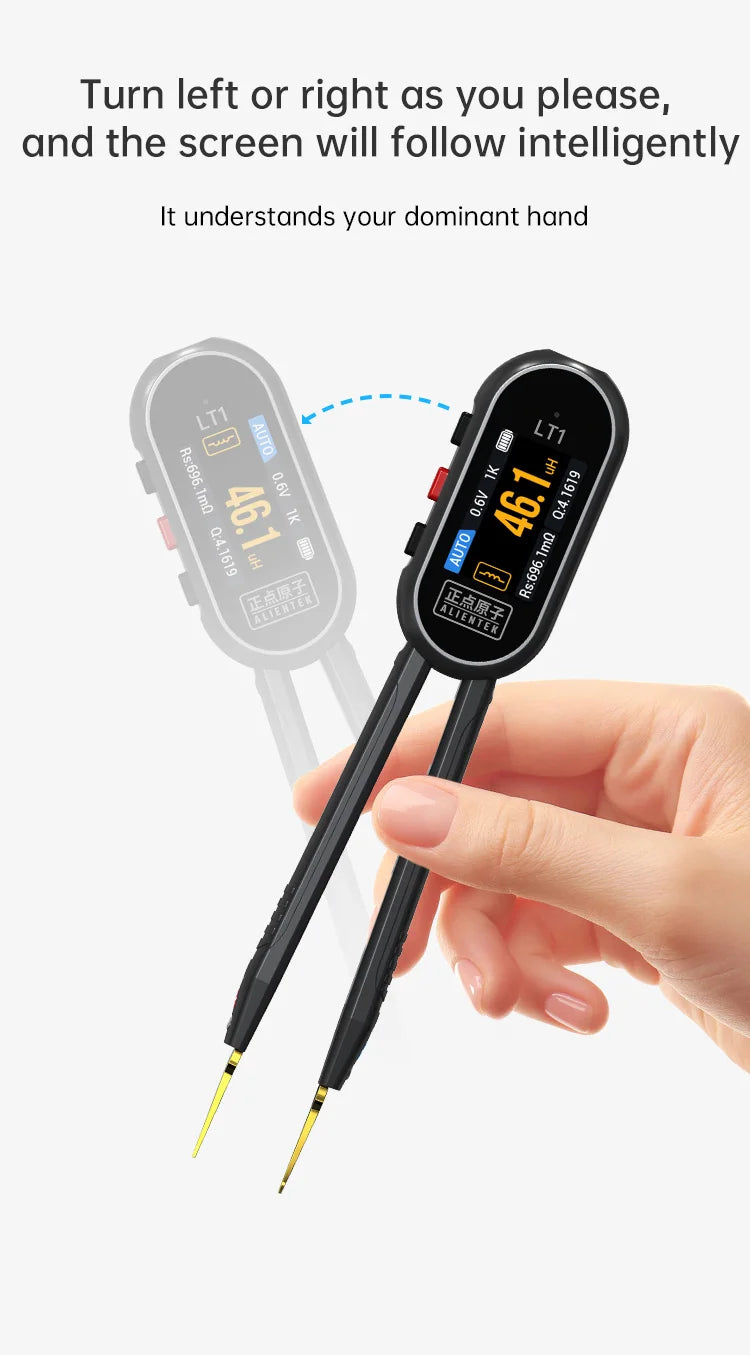 ALIENTEK LT1 Digital TweezersLCR Tester Resistance capacitance Diode Inductancem Circuit board maintenance and inspection