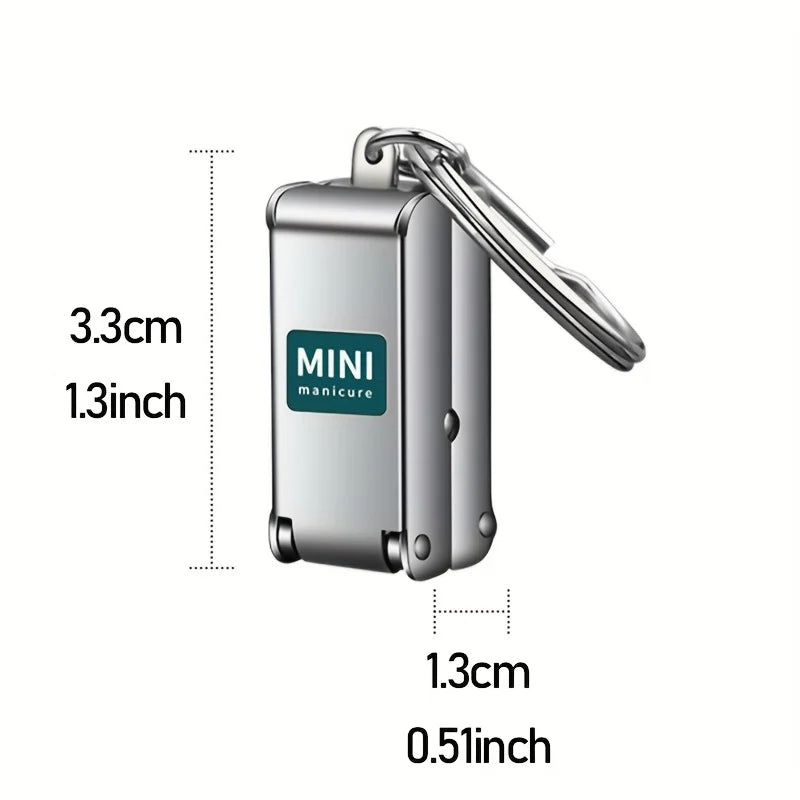 1pcs Nail Clippers Collapsible Portable Travel Fingernail Nail Scissors Cutter Stainless Steel Manicure Tools