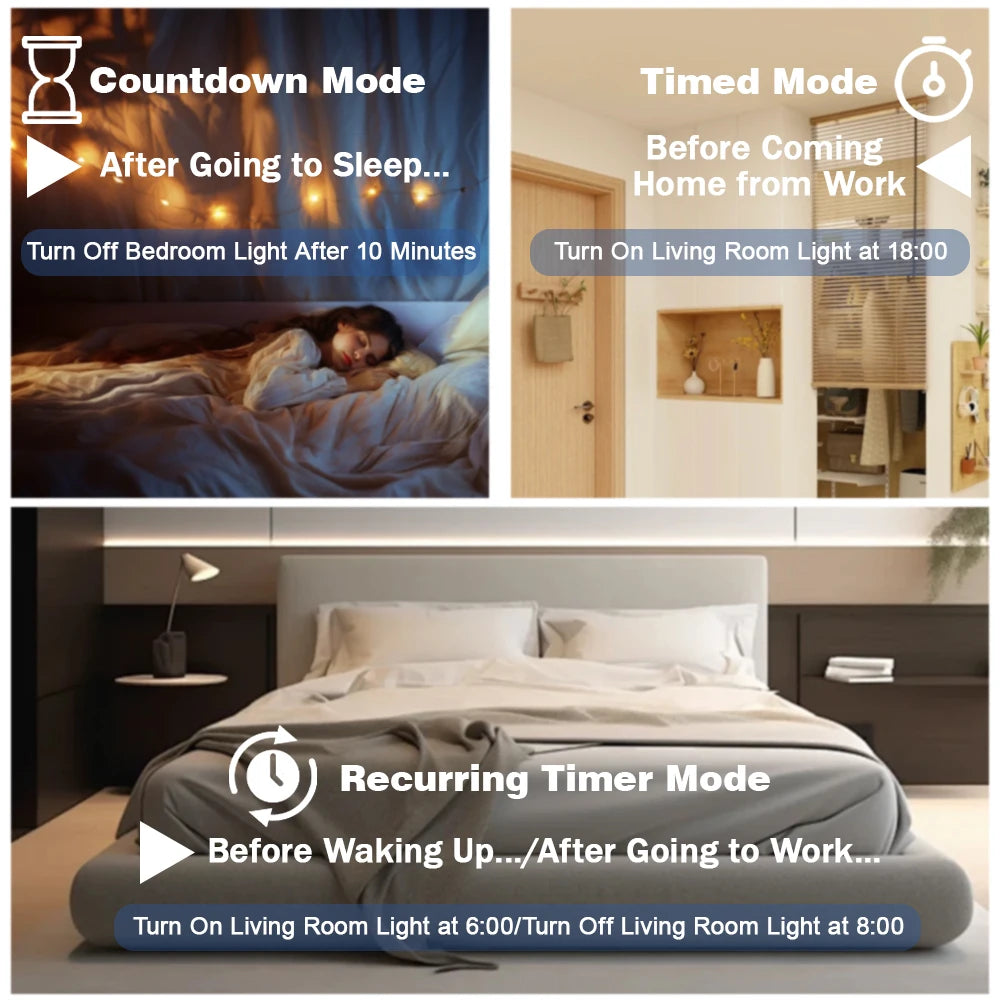 Tuya WiFi Smart Energy Meter Power kWh Meter Earth Leakage Over Under Voltage Protector Time Relay Device Switch Circuit Breaker