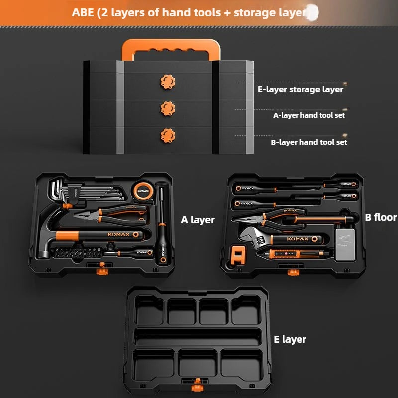 Handworking Powerful Tool Set Hardware DIY Power Toolkit Multi-purpose Electrician Maintenance Tools Case Electric Drill Toolbox