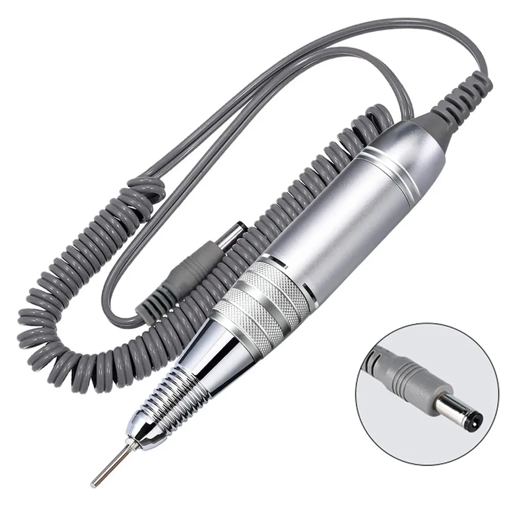 35000RPM DC 3 & 5 PIN Electric Nail Drill Pen Handle File Polish Grind Machine Handpiece Manicure Tool Nail Drill Accessories