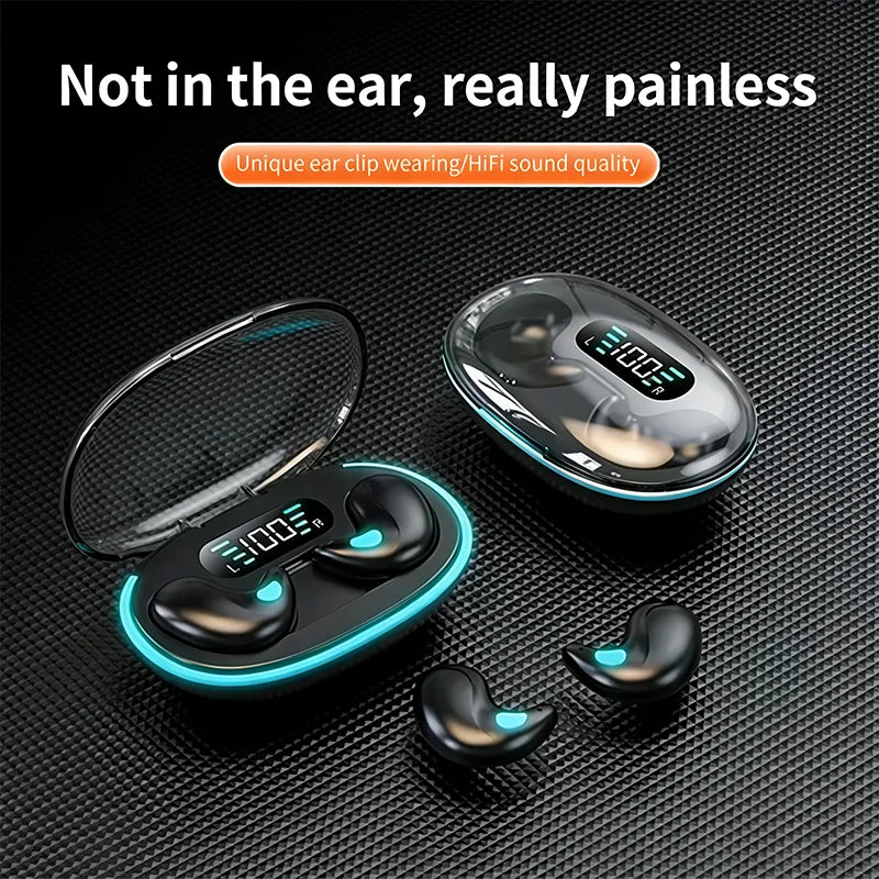 New TWS Earphones Wireless Earphones Headphones Noise Reduction Sport Game Sleep Bluetooth Earbuds for all smartphones chic